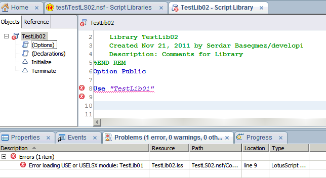 Image:Gene Java, Gene Türkçe: "Error loading USE or USELSX module"