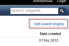 Image:XSnippets sitesine Arama ve Favori özellikleri eklendi...